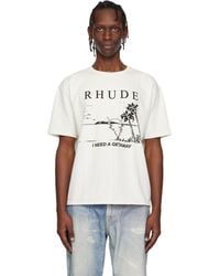 Rhude - Off- 'I Need A Getaway' T-Shirt - Lyst