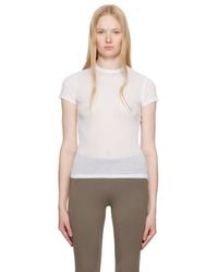 Skims - ホワイト Sheer Cotton トップス - Lyst