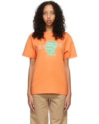 Brain Dead Orange Low Battery T-shirt