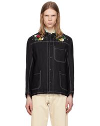 HARAGO - Beadwork Double Stitch Jacket - Lyst