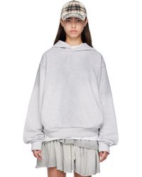 Acne Studios - グレー ロゴ フーディ - Lyst