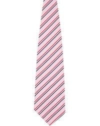 Thom Browne - Silk Cotton Mogador Tricolor Wide Tie - Lyst