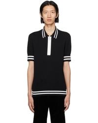 Balmain - Jacquard Monogram Polo Shirt - Lyst