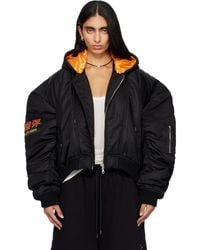 Lu'u Dan - Distorted Ma1 Bomber Jacket - Lyst