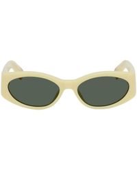 Jacquemus - Lunettes de soleil 'les lunettes ovalo' jaunes - Lyst