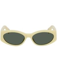 Jacquemus - Yellow 'les Lunettes Ovalo' Sunglasses - Lyst