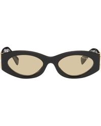 Miu Miu - Retro Oval Sunglasses - Lyst