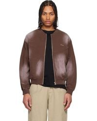 Dime - Faded Fleece Bomber Jacket - Lyst
