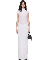 Jean Paul Gaultier - Light Viscose Jersey Sleeveless Maxi Dress - Lyst