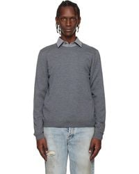 BOSS - Slim-Fit Merino-Wool Sweater - Lyst