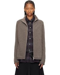 Our Legacy - Taupe Dash Zip Sweater - Lyst