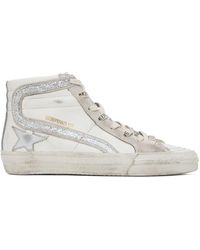 Golden Goose - Ssense Exclusive White Slide Sneakers - Lyst