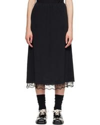 Simone Rocha - Lace Trim Negligee Midi Skirt - Lyst