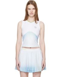 CASABLANCA - Tennis Printed Racer Top - Lyst