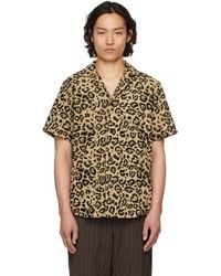 Oas - ベージュ＆ブラック Leo Cuba テリークロス シャツ - Lyst