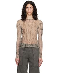 Serapis - Dried Sand Long Sleeve T-shirt - Lyst