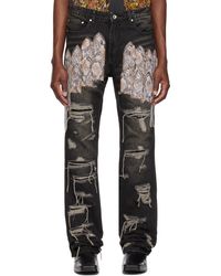 Who Decides War - Patch Arch Mocha Denim Jeans - Lyst