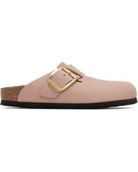 Birkenstock - Narrow Boston Big Buckle Slip-On Loafers - Lyst