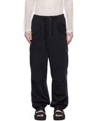 Dries Van Noten - Navy Drawstring Cargo Pants - Lyst
