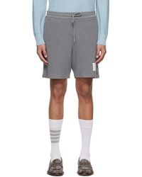 Thom Browne - Gray Textured Shorts - Lyst