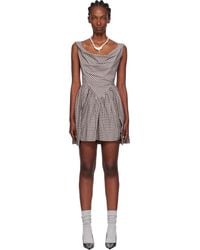 Vivienne Westwood - Robe Courte Sunday Blanc Cassé Et Noir - Lyst