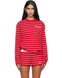 Sporty & Rich - Signature Logo Easy Longsleeve T-Shirt - Lyst