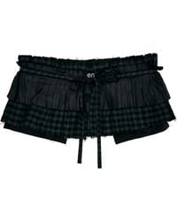 OPEN YY - Pleats Layered Pocket Belt - Lyst