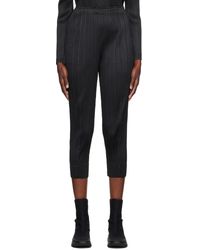 Pleats Please Issey Miyake - Black Monthly Colors September Trousers - Lyst