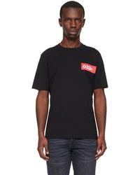 032c - T-shirt noir à écusson à logo - Lyst
