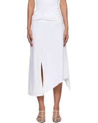 Victoria Beckham - Twist Detail Midi Skirt - Lyst