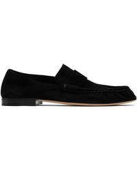The Row - Soft Suede Loafers - Lyst