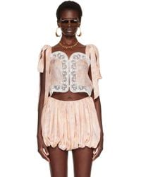 Chloé - Knotted-Strap Cropped Top - Lyst