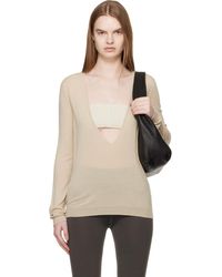 Rick Owens - Temple Extreme V Neck Pull Sweater - Lyst