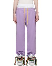 Drew House - Ssense Exclusive Purple 'the Og House' Lounge Pants - Lyst