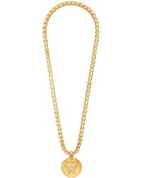 Versace Gold Chain Medusa Necklace - Metallic