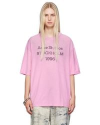 Acne Studios - Maglietta Con Logo - Vestibilità Rilassata - Lyst