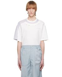 Feng Chen Wang - ホワイト ディストレス Tシャツ - Lyst