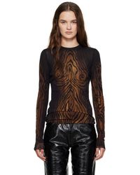 Jean Paul Gaultier - ブラック＆ブラウン 'The Wood' トップス - Lyst