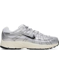 Nike - Baskets P-6000 Blanc Et Argenté - Lyst