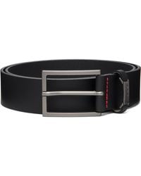 HUGO - Logo-Keeper Buffalo Leather Belt - Lyst