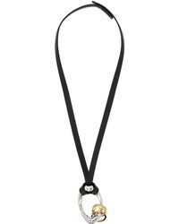 Jil Sander - Black Leather Necklace - Lyst