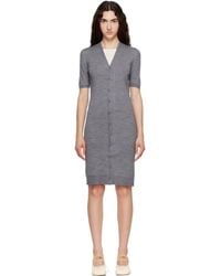 MM6 by Maison Margiela - Off- Trompe L'Oeil Cardigan Midi Dress - Lyst