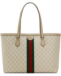 Gucci Cabas GG Ophidia taille moyenne - Neutre