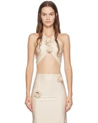 Coperni - Off- Flower Tank Top - Lyst
