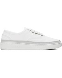 A.P.C. - . White Plain Simple Sneakers - Lyst
