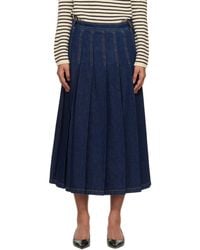 Weekend by Maxmara - Wkdovale Denim Midi Skirt - Lyst