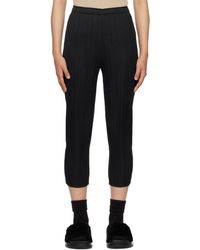 Pleats Please Issey Miyake - Black Monthly Colors December Trousers - Lyst