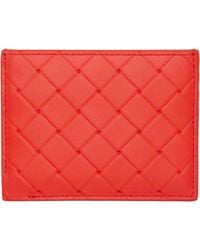 Bottega Veneta - Intrecciato Stamp Credit Card Holder - Lyst