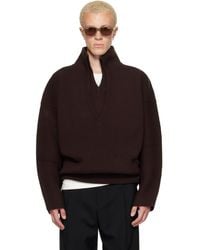 Bottega Veneta - Chunky Compact Knit Wool Sweater - Lyst