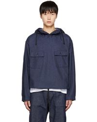 Engineered Garments Enginee Garments Cagoule Shirt in Black for 